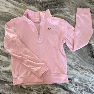 Vineyard Vines Light Pink Half-Zip Sweater Girls